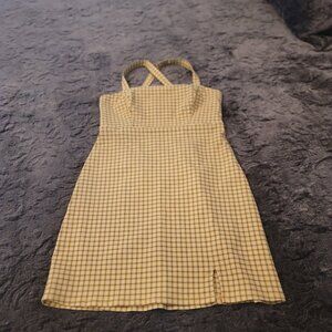 Plaid Halter Minidress